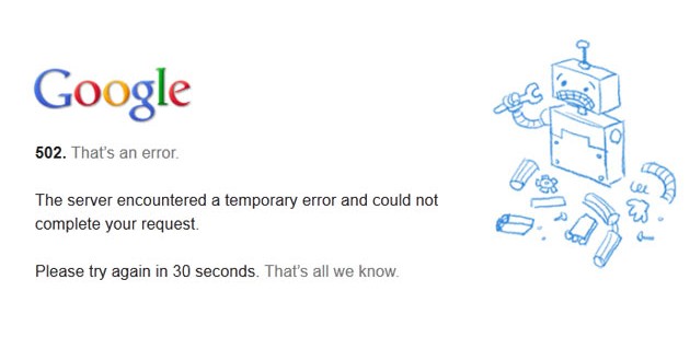 Google Çöktü Google Çöktü
