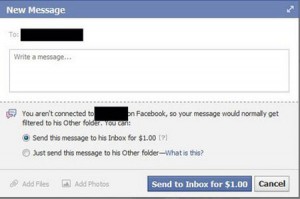 facebook ozel mesaj ucretli oldu