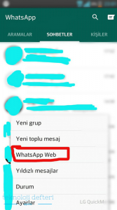 web whatsapp'ı nasıl kullanırım